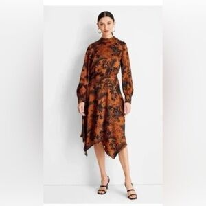 Floral Print Long Sleeve Dress